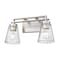 Z-Lite Lyna Vanity, 2-Light, 16 In.W x 6.5 In.L x 9 In.H, Brushed Nickel/Clear 823-2V-BN - alternate 6